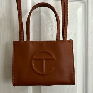 Telfar Small Shopping Bag in Tan
